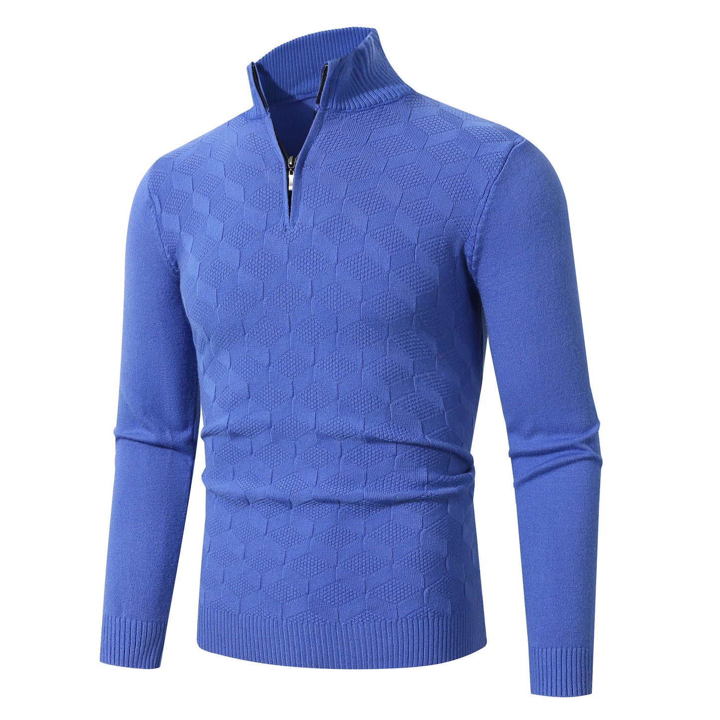 Herren Strickpullover Lässig Mit Reißverschluss