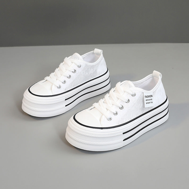 Damen Plateau Sneaker Hoch Modisch Strapazierfähig