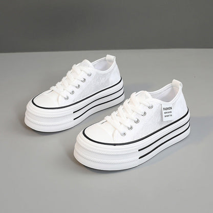Damen Plateau Sneaker Hoch Modisch Strapazierfähig