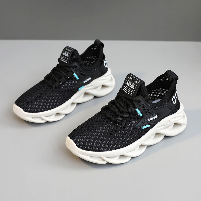 Damen Sneaker Sportlich Mesh Leicht mit Ergonomischem Sohlenprofil