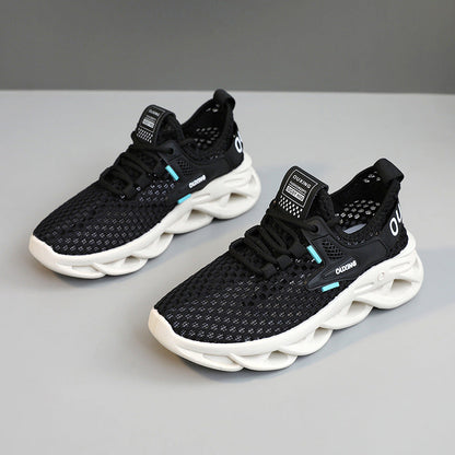 Damen Sneaker Sportlich Mesh Leicht mit Ergonomischem Sohlenprofil