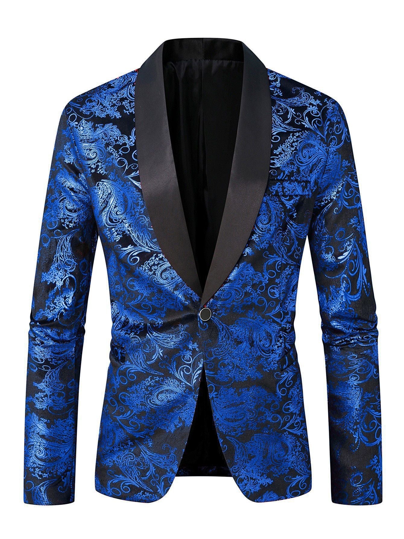 Herren Blazer Elegant Pailletten Muster Modern