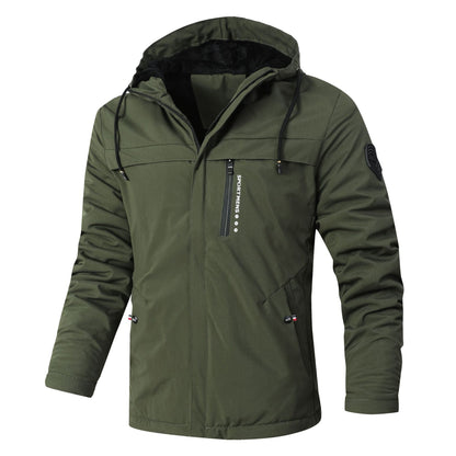 Herren Winterjacke Wetterfest Isoliert Mit Weichem Futter