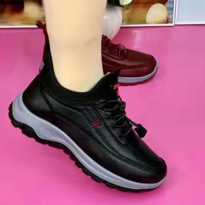 Damen Schnürsneaker Sportlich Bequem Laufsohle