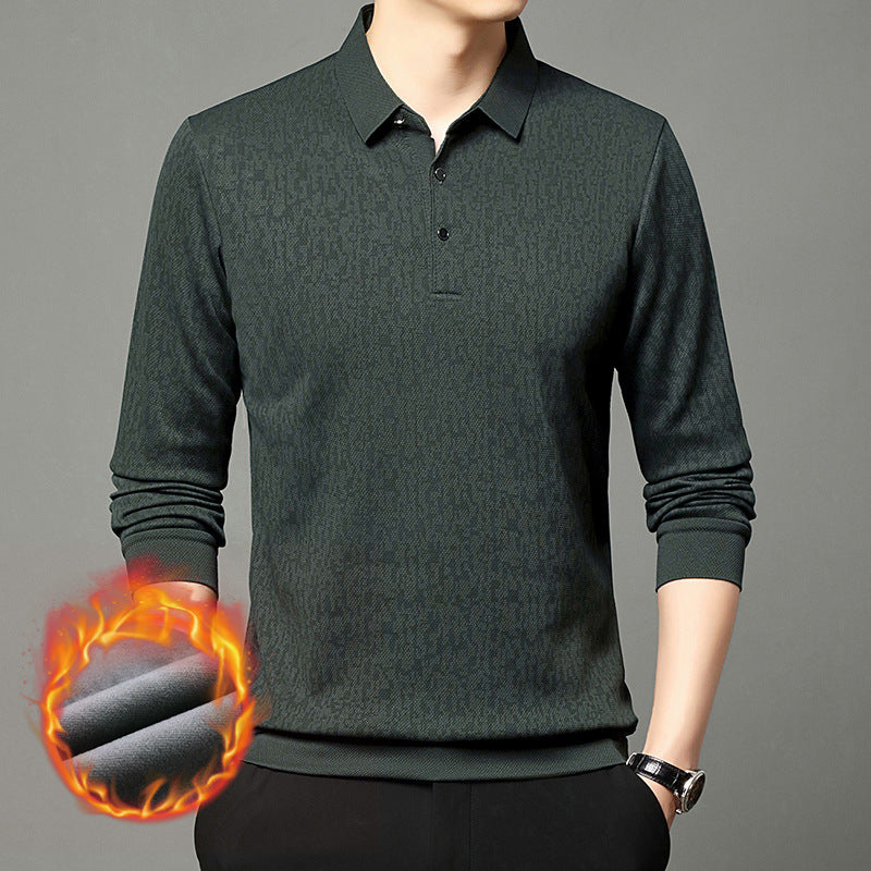 Herren Poloshirt Langarm Feuchtigkeitsregulierend Modern