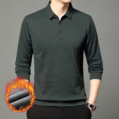 Herren Poloshirt Langarm Feuchtigkeitsregulierend Modern