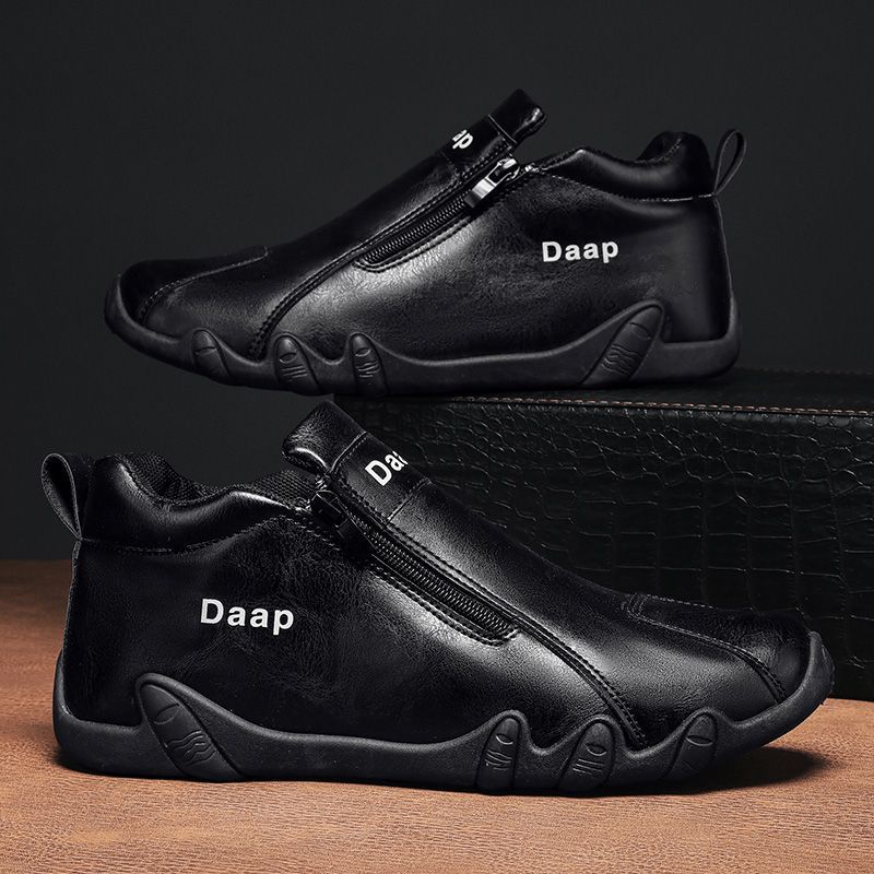 Damen Sneaker Sportlich Mit Zippverschluss Rutschfeste Sohle