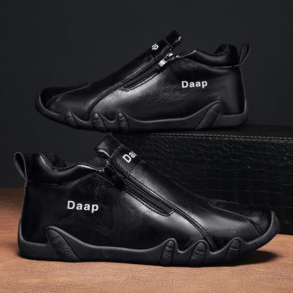 Damen Sneaker Sportlich Mit Zippverschluss Rutschfeste Sohle