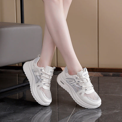 Damen Sneaker Atmungsaktiv Mesh Stoßdämpfend