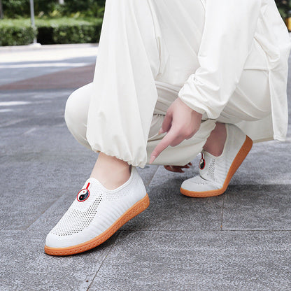 Damen Sneaker Komfortabel Atmungsaktiv Rutschfest