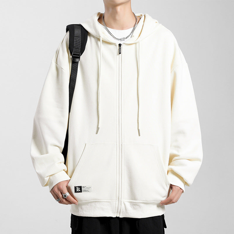 Herren Hoodiejacke Bequem Oversized Großzügig Modern