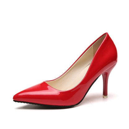 Damen Pumps Hochglanz Schmal Elegant Komfort