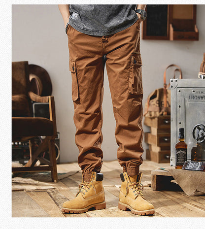 Herren Cargohose Elastisch Vieltaschig Praktisch