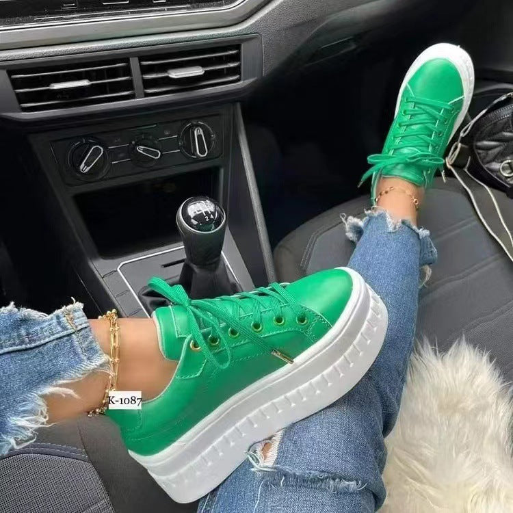 Damen Plateau Sneaker Elastisch Modisch Damen Schuhe