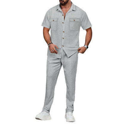 Herren Freizeitanzug Modernes Set mit Slim-Fit Schnitt