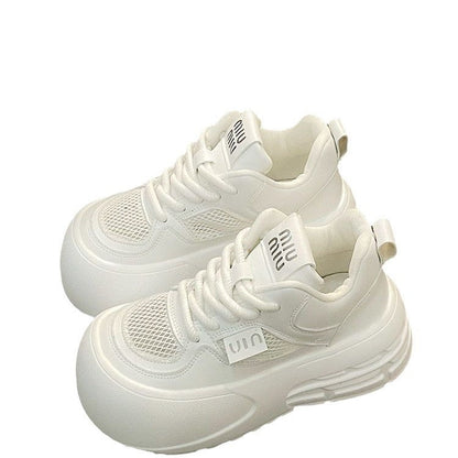 Damen Sneaker Chunky Glänzend Dämpfend Komfort