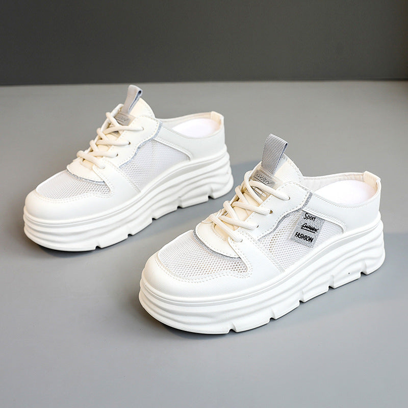 Damen Sneaker Plattform atmungsaktiv Mesh Bequem