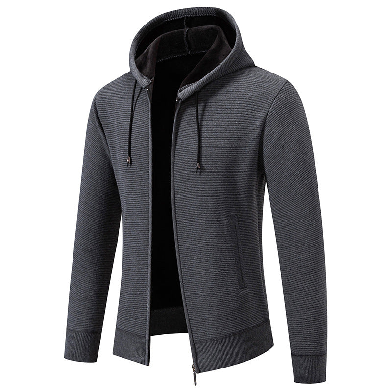 Herren Kapuzenjacke Warm Isoliert Modern