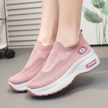 Damen Sneaker Komfort Atmungsaktiv Weich
