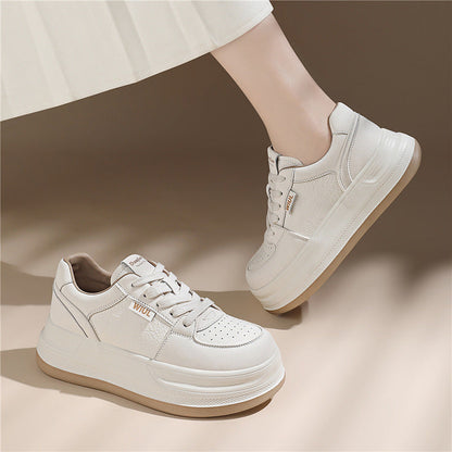 Damen Sneaker Weich Lederschuhe Bequem Modern