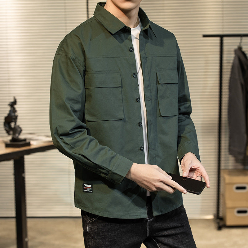Herren Hemdjacke Robust mit Brusttaschen Outdoor Funktional