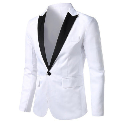 Herren Smokingsanzug Blazer Elegant Satin Kragen