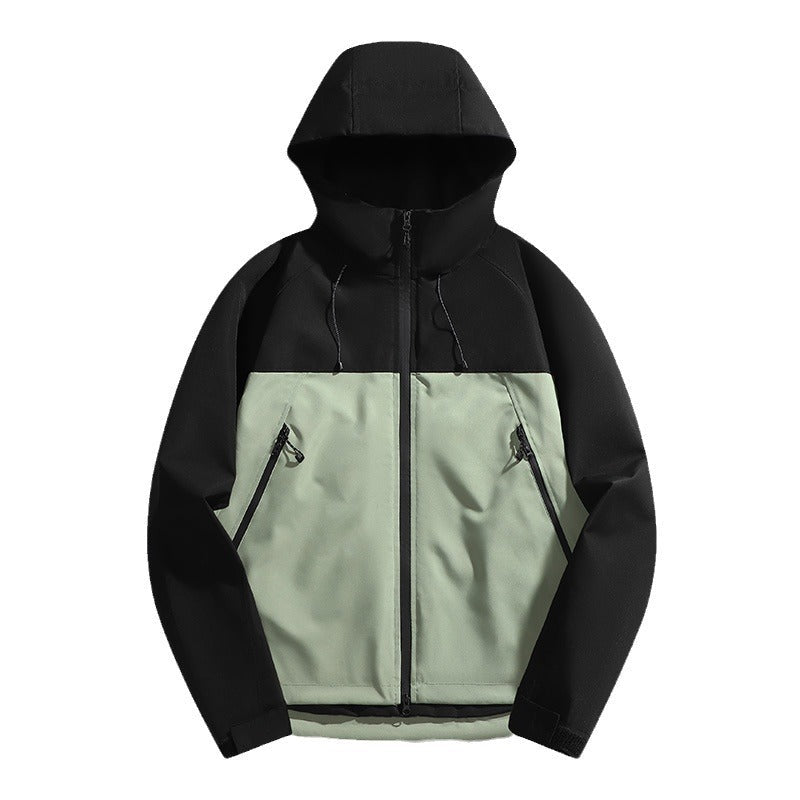 Wetterfeste Herren Outdoorjacke mit verstellbarer Kapuze