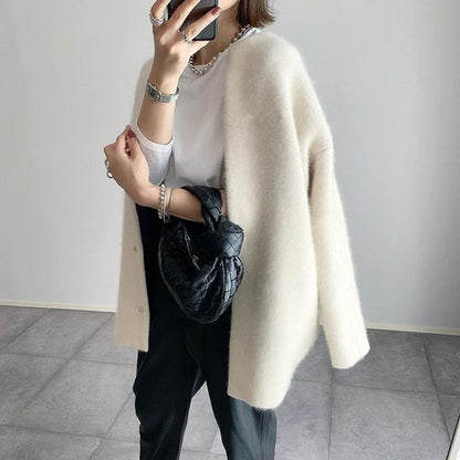 Elegante Kaschmir Strickjacke Damen Modern