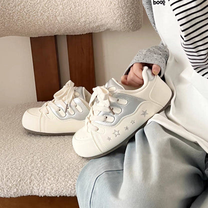 Damen Sneaker Trendsport Schuhe Sternen Design