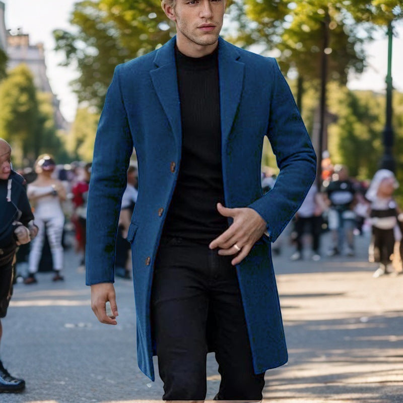 Eleganter Herren Mantel Modern Slim Fit