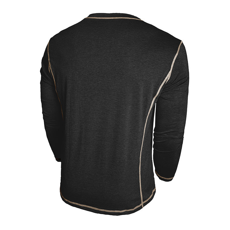 Elegantes Herren Langarmshirt mit Knöpfen Modern