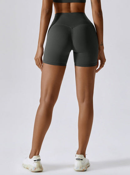 Sport Shorts Damen High-Waist Nahtlos Elastisch