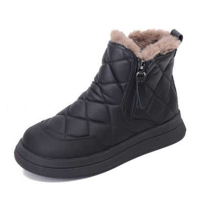 Damen Winterstiefel Warm Isoliert mit Reißverschluss
