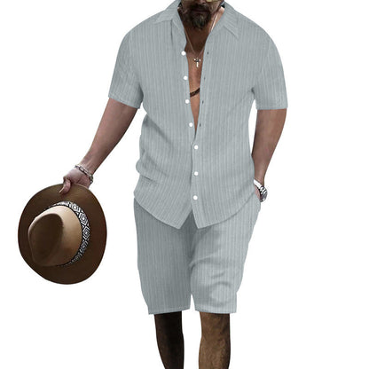 Herren Anzug Streifenlook Modern Freizeit