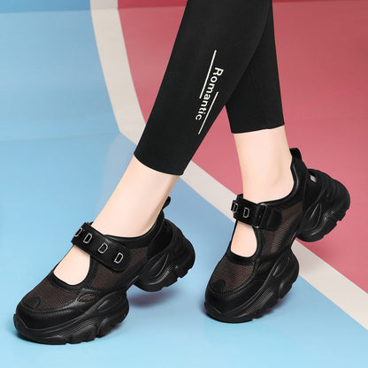Damen Sneaker Sportlich Komfortabel Mit Verstellbarem Riemen