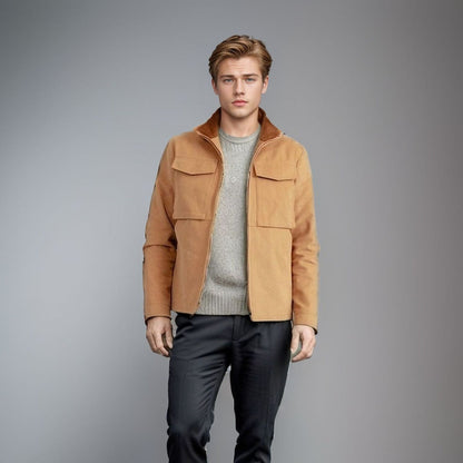 Herren Jacke Übergangsjacke Modern mit Taschen