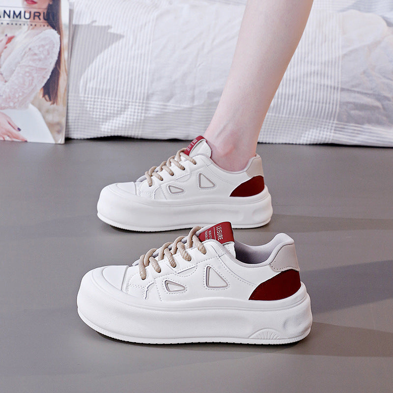 Damen Sneaker Plattform Modisch Hoch