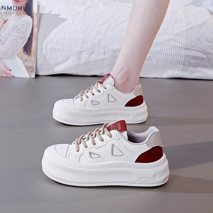 Damen Sneaker Plattform Modisch Hoch