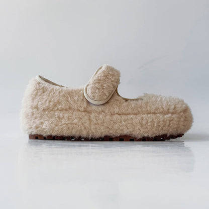 Damen Hausschuhe Weich Warm mit Verstellbarem Riemen