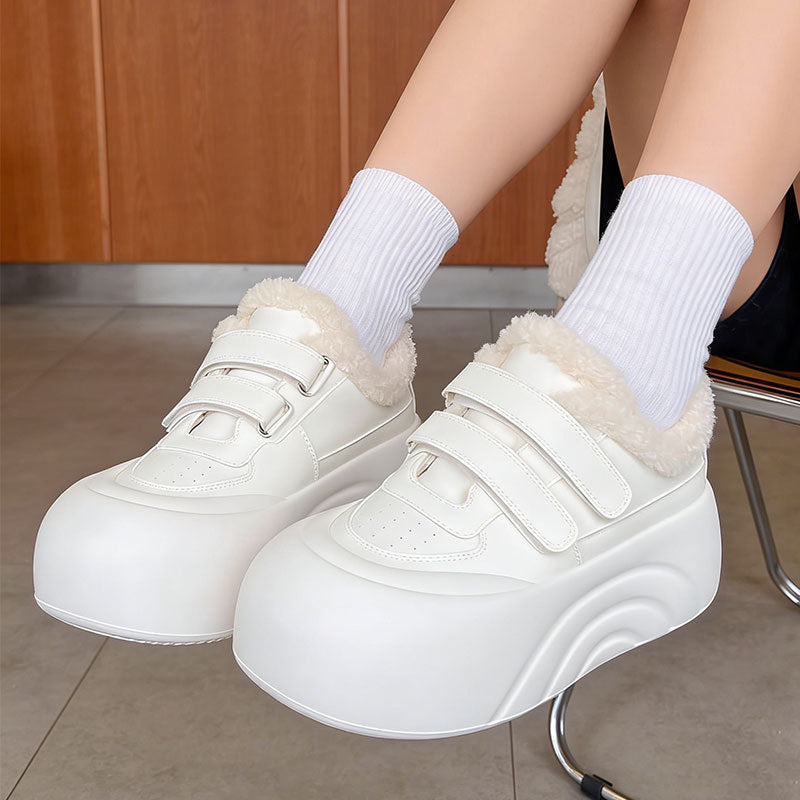 Damen Sneaker Weich Flauschig Innenfutter Strapazierfähig