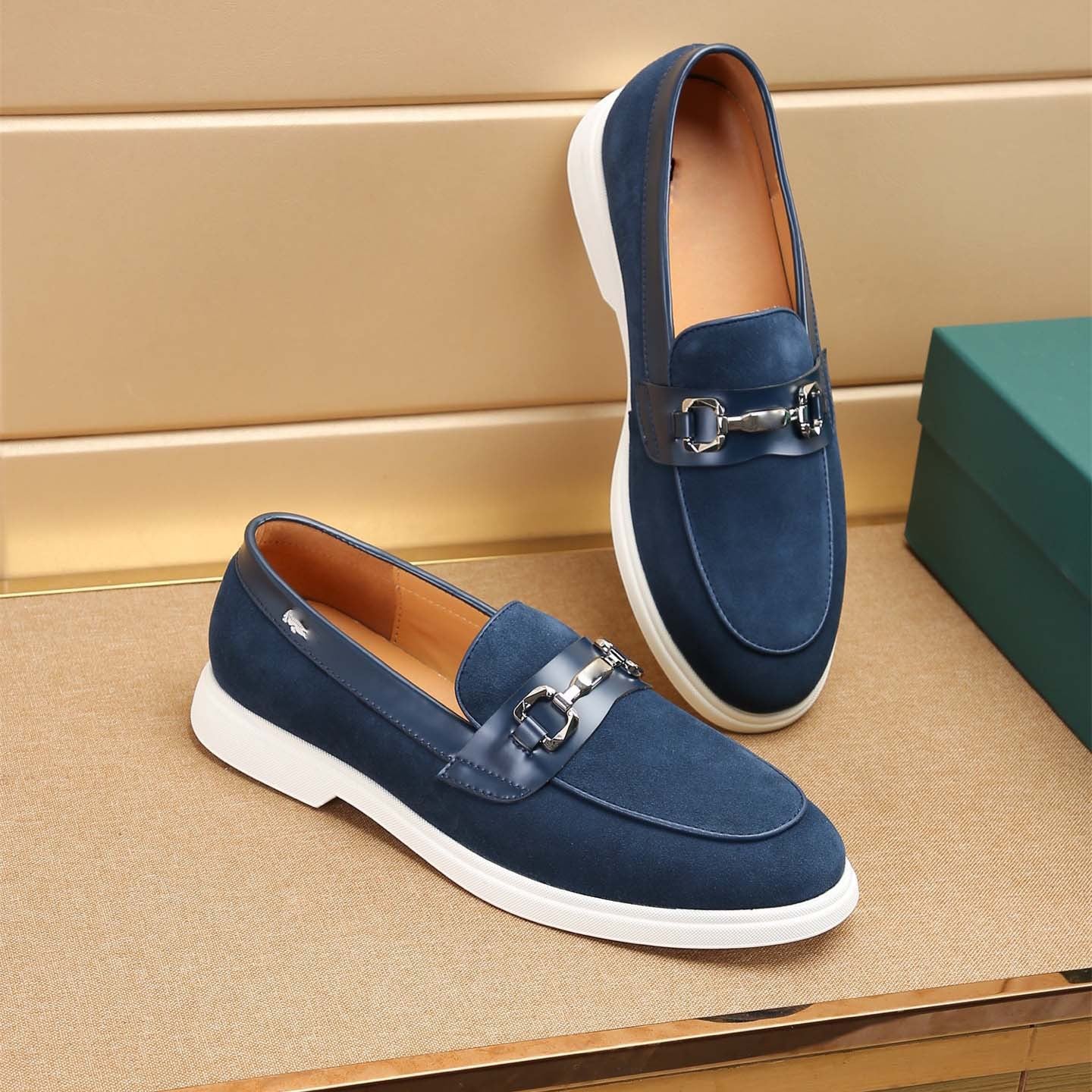 Damen Slipper Mokassin Weich Bequem Rutschfest