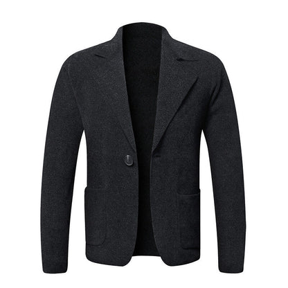Herren Blazerjacke Elegant Slim Fit Mit Taschen