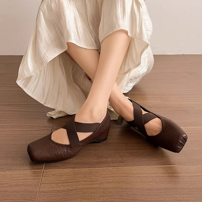Damen Ballerinas Bequem Gepolstert Elastisch