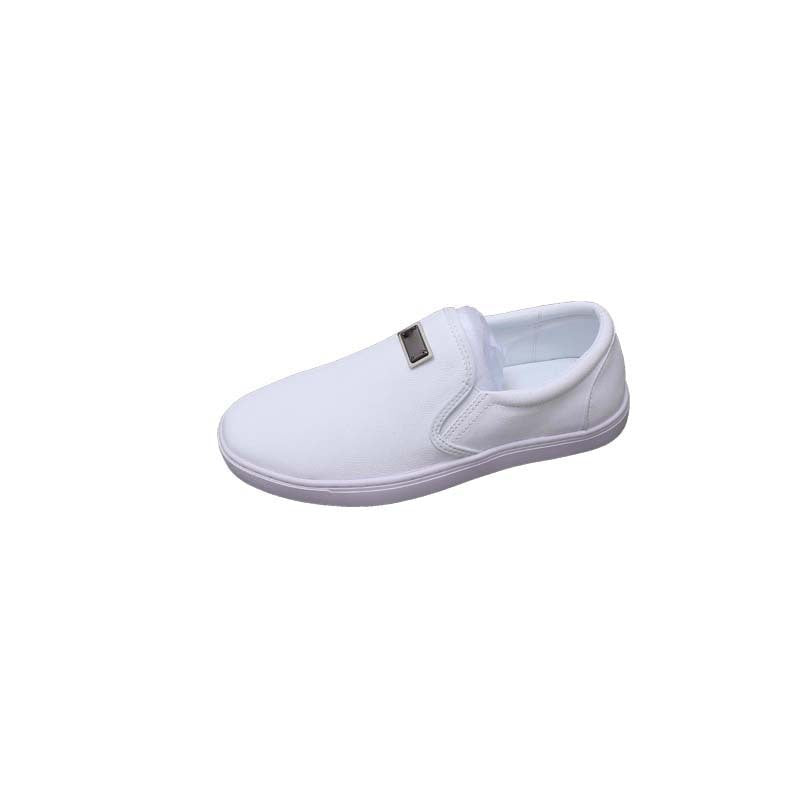 Damen Sneaker Bequem Leder Slip-On Schuhe Moderne