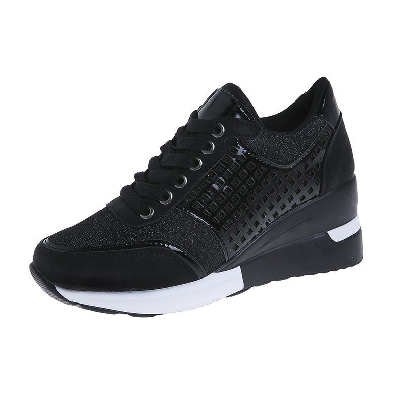 Damen Sneaker Leopard Print atmungsaktiv Mesh
