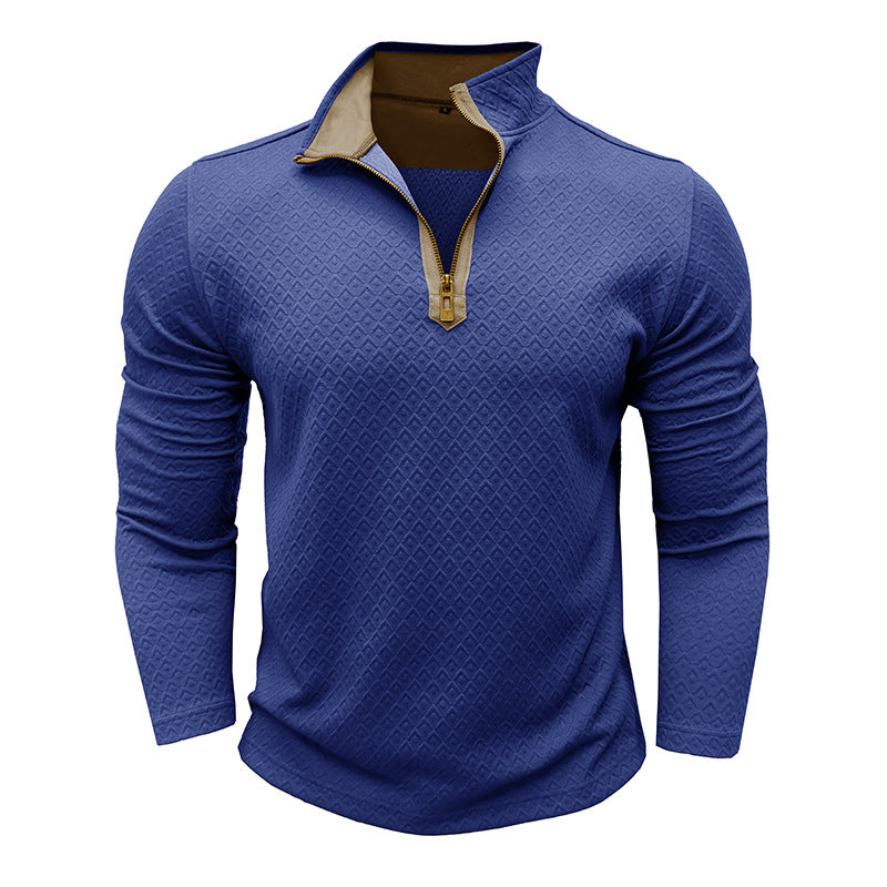Herren Pullover Modern mit Halbzipper