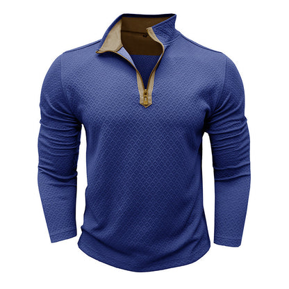 Herren Pullover Modern mit Halbzipper
