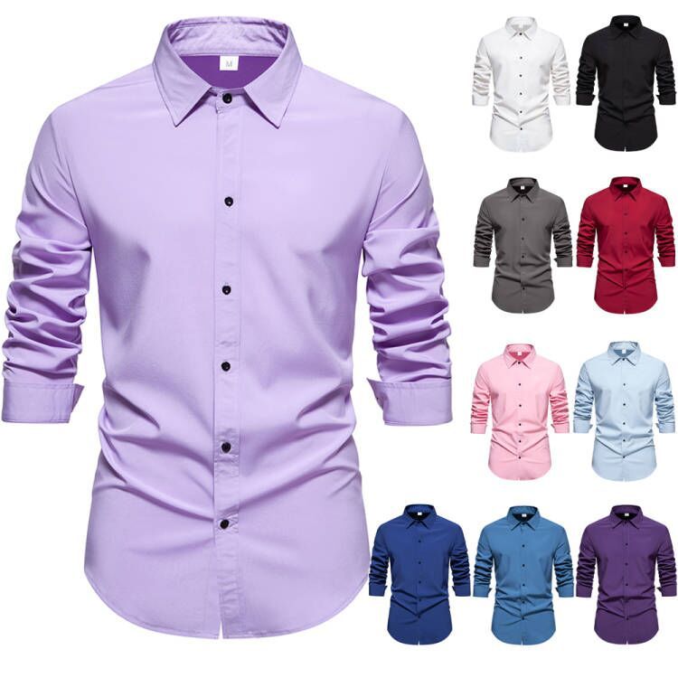 Herren Langarmhemd Modern Baumwolle Hochwertig Berlin - BerlinGlamour