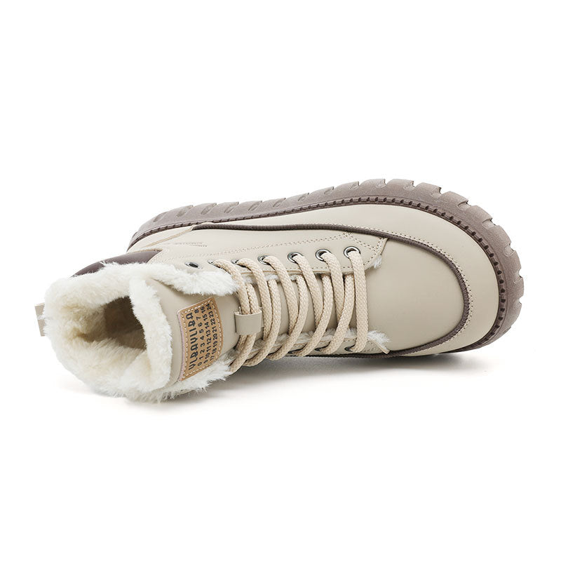 Damen Winterstiefel Warm Gefüttert Chunky Schnee Stiefel