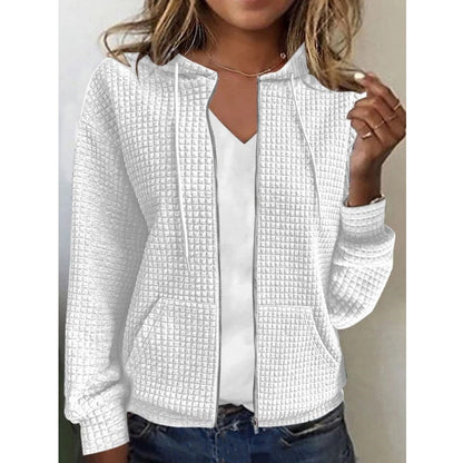 Damen Cardigan Hoodie Strick Modern Großstadtstyling